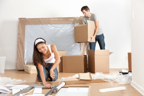 Commercial moving team supporting a business relocation in Neasden