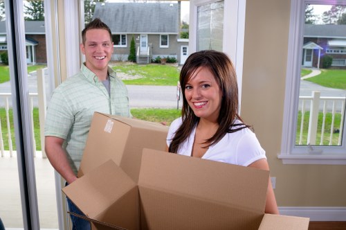 Professional packing materials prepared for a move in Neasden