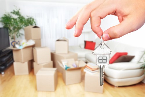 Unpacking support for a family home after a move in Neasden