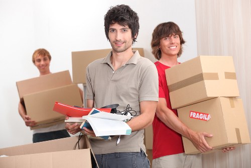 Household moving support with a removals van in Neasden