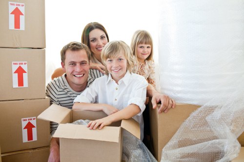 Packed removals van prepared for a move in Neasden