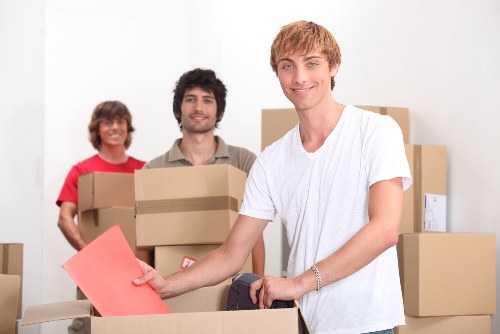 Household items and furniture prepared for a smooth move in Neasden