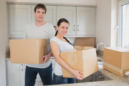 Packing and transporting office furniture and equipment locally